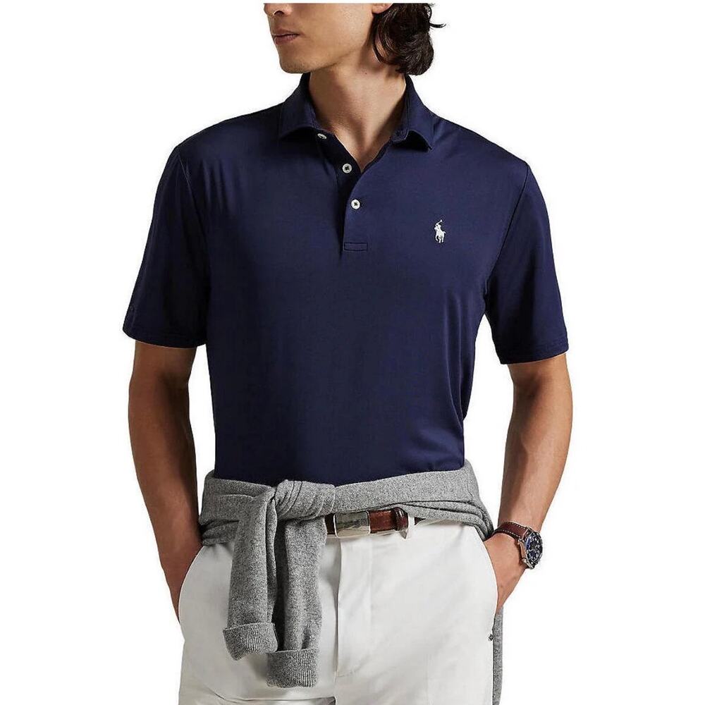 NWT Polo Ralph Lauren Classic Fit Golf Polo Shirt Navy Pony Logo Mens Size XXL
